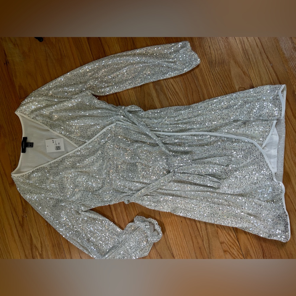 NWT Forever 21 Sequin Wrap Dress